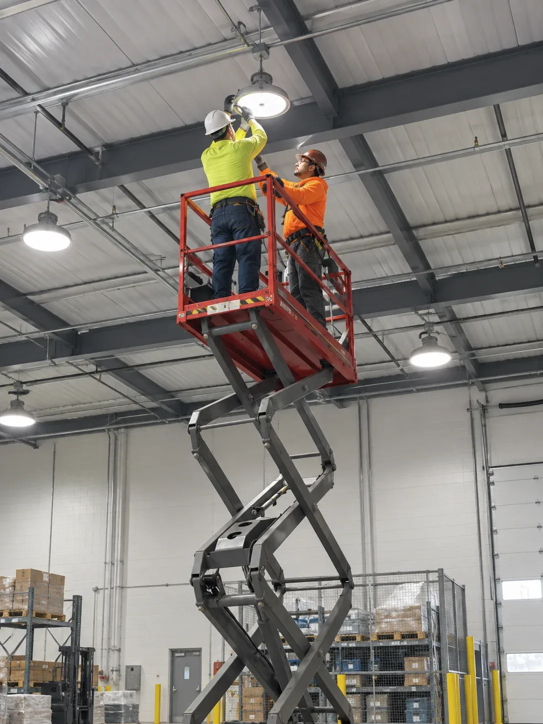 Commercial LED lighting installation in Vaughan facility