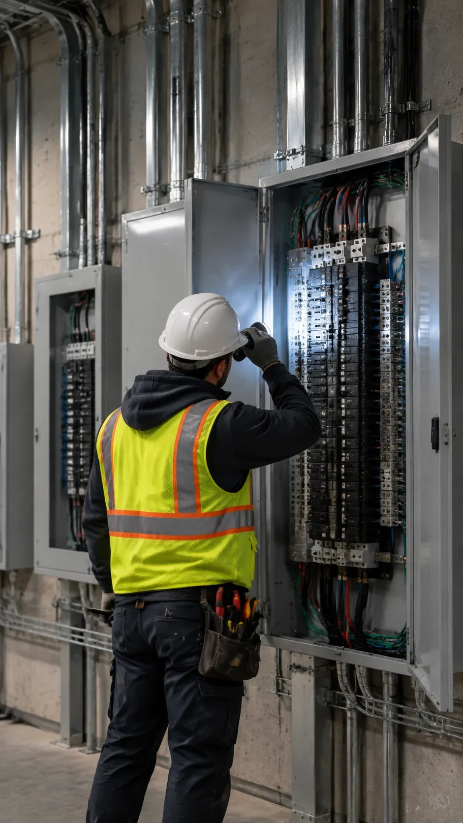 Commercial electrical panel inspection in Vaughan