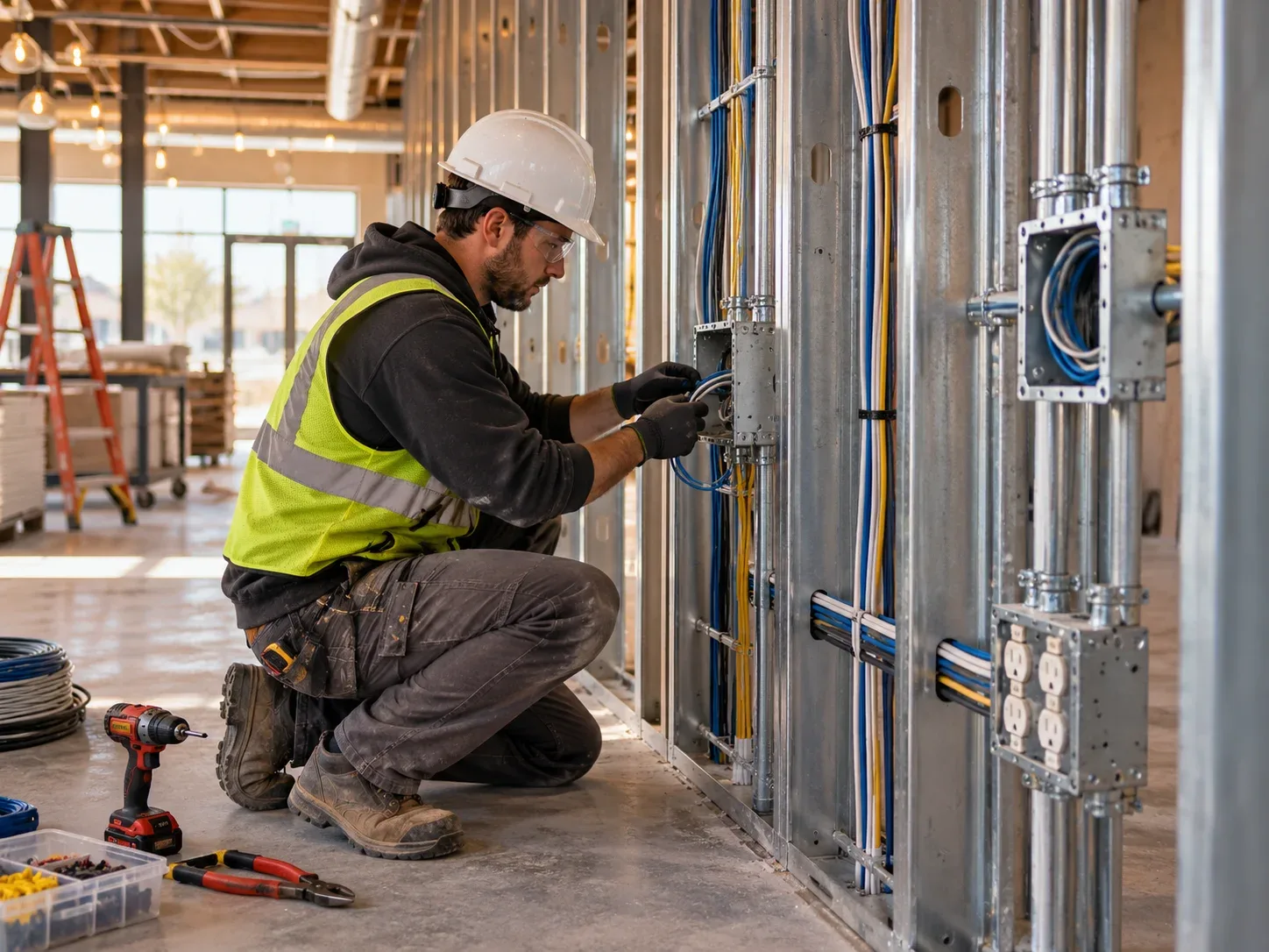 Commercial electrical room and electrical systems in Vaughan